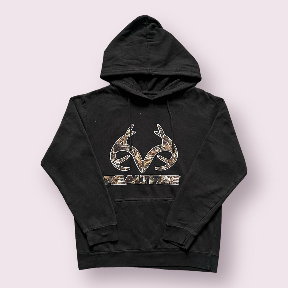 Realtree Camo Pullover Hoodie - Black